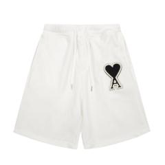 Ami 22ss Black Hearts Shorts