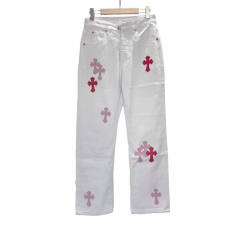 Chr0me Hearts CH Pink Cross Logo Pants