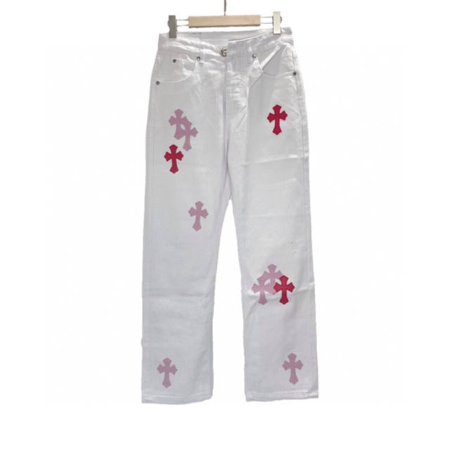 Chr0me Hearts CH Pink Cross Logo Pants