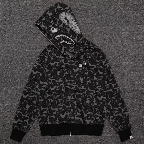 [Best Quality] 1:1 Bape DSM Dover Street Market Black Camo Hoodie