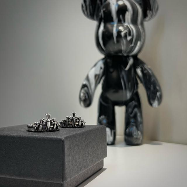 CH Overlapping Crosses Ring 925 Silver