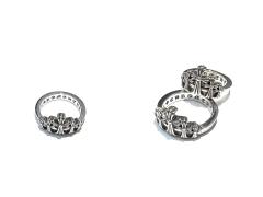 CH Overlapping Crosses Ring 925 Silver
