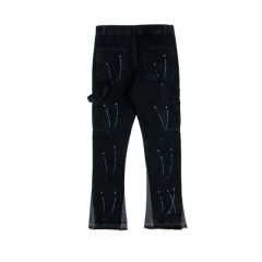 Gallery Dept splash ink bell-bottom jeans black