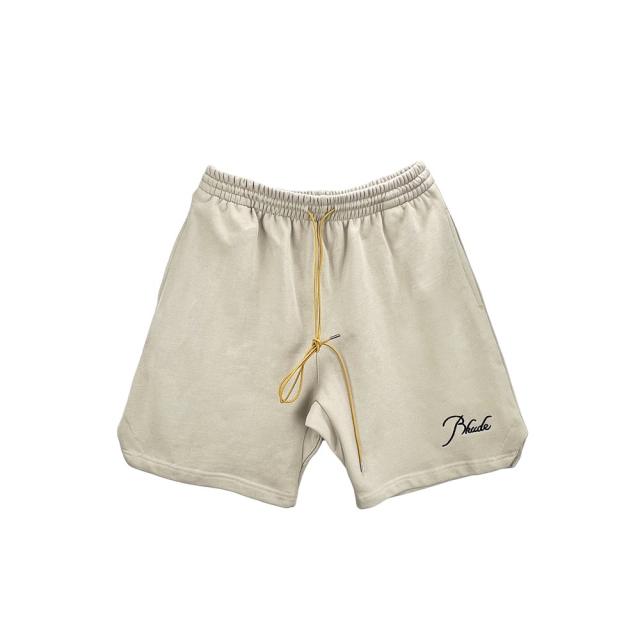 Rhude small letter embroidery shorts 3 colors