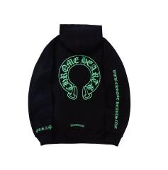 Chr0me Hearts Green C Horseshoe Logo Hoodie (Glow in Dark)