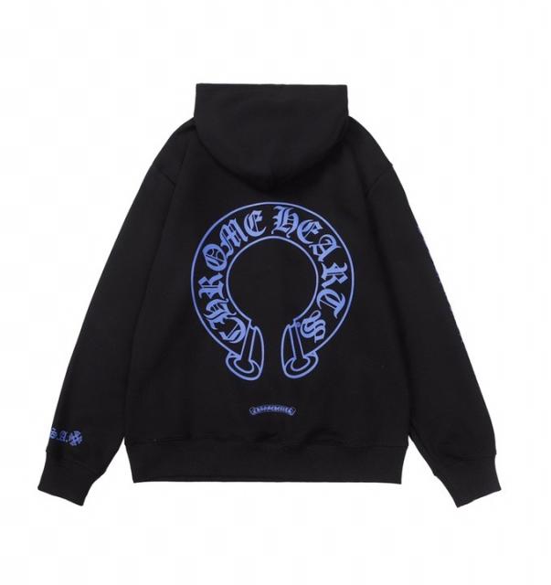 CH Blue C Horseshoe Logo Hoodie Black