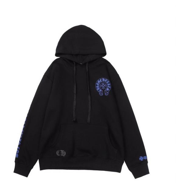 CH Blue C Horseshoe Logo Hoodie Black