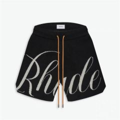 Rhude knitted shorts black