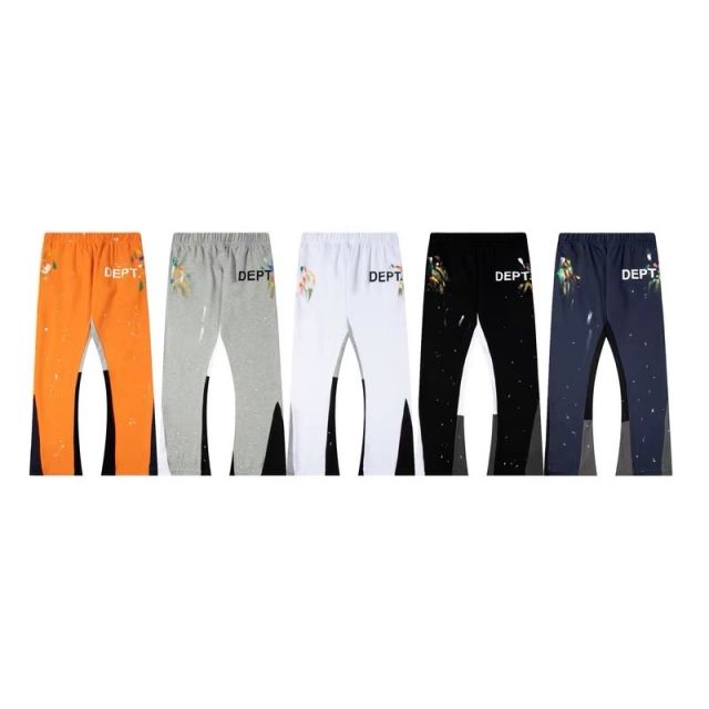 Gallery Dept splash ink bell-bottoms sweat pants