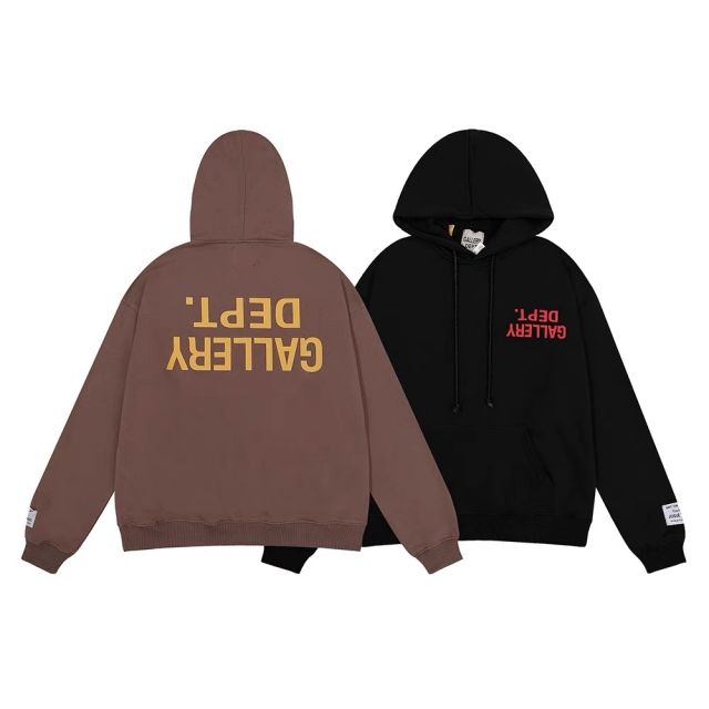 Gallery Dept inverted letters hoodies two colors