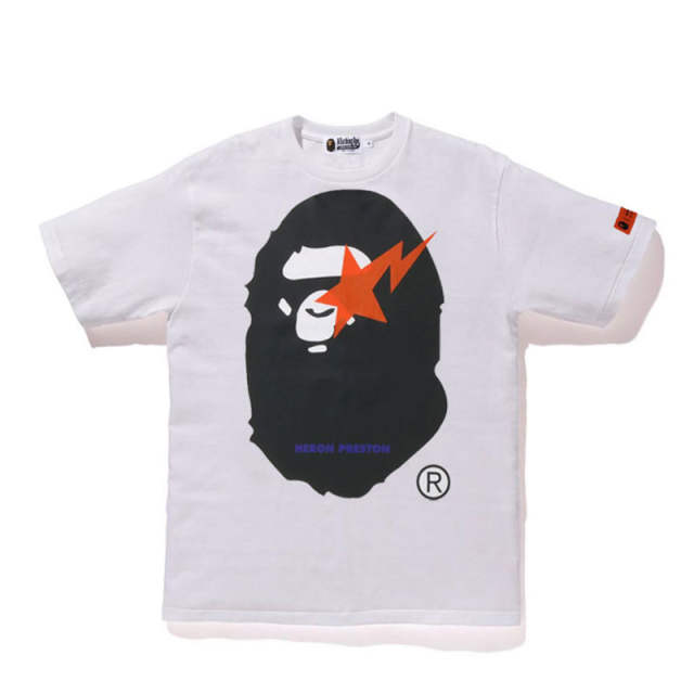 Bape Sta Big Logo T-Shirt 3 Colors Purple Gray White