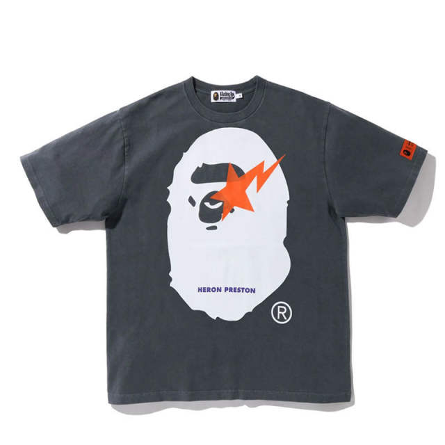 Bape Sta Big Logo T-Shirt 3 Colors Purple Gray White