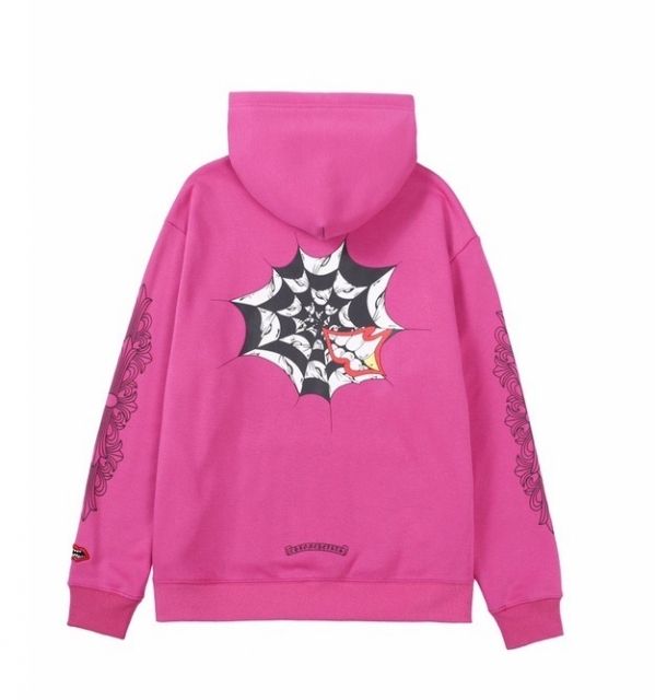 Chr0me Hearts Checkered Cobweb Hoodie Purple