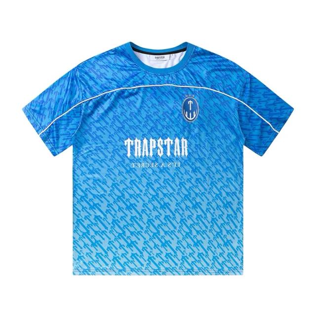 Trapstar football jersey blue