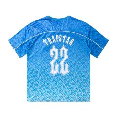 Trapstar football jersey blue