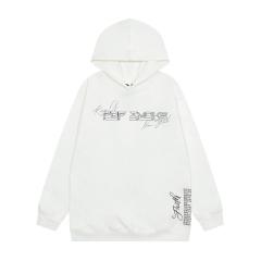 Vlone pop smoke hoodie black white