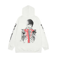 Vlone Blood letters hoodie black white