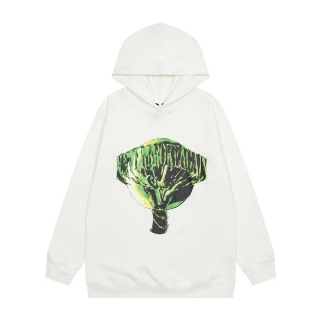 Vlone Green Hand Tee Hoodie White Black