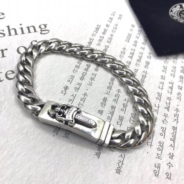 CH Sword Buckle Bracelet 925 Silver