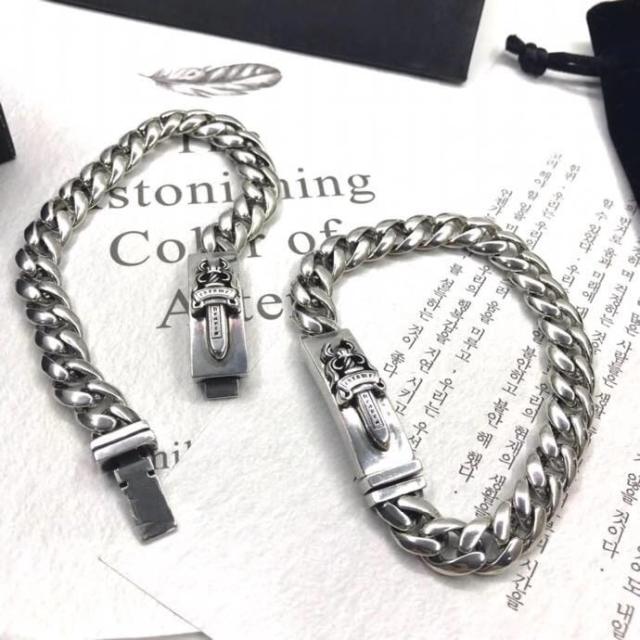 CH Sword Buckle Bracelet 925 Silver