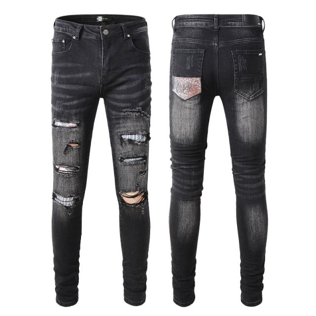 #859 Amiri Destroy Jeans Black Reps Replica Ninjahype Dhgate Repdog ...