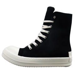 R*ck Οwens Hi-Street Thick Sole Zipper High Shoes Black High Top