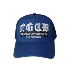 sanskrit cap hat orange blue white black