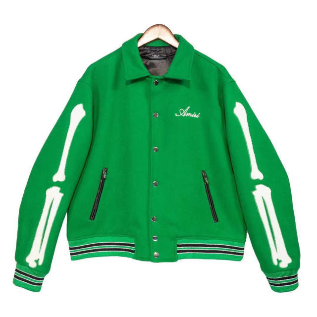 Varsity Bone Sleeve Jacket (Green/Black)