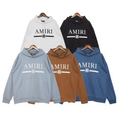 22SS Classic Embroidered Logo Hoodie (White/Black/Brown/Blue/Navy Blue)