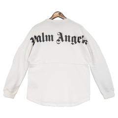 Palm Angels Back Logo Sweatshirt Black White
