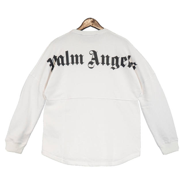 Palm Angels Back Logo Sweatshirt Black White