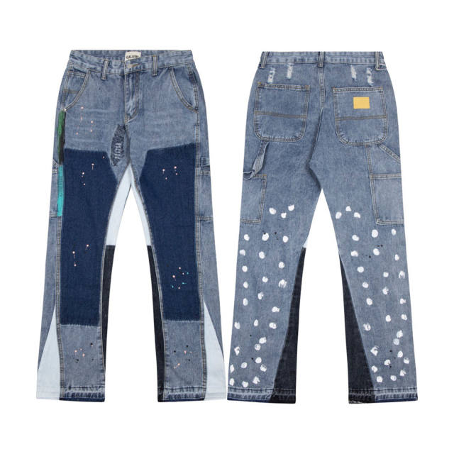 Gallery Dept Painted Vibe Denim Jeans Pants with White Dot