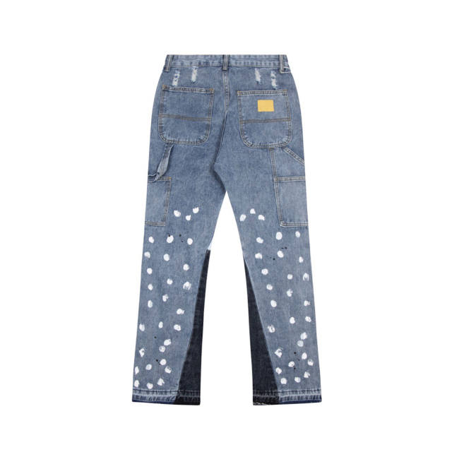 Gallery Dept Painted Vibe Denim Jeans Pants with White Dot