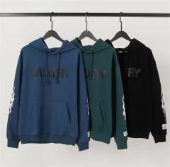 Gallery Dept Basic Flame hoodie (Black/Navy Blue/Green)