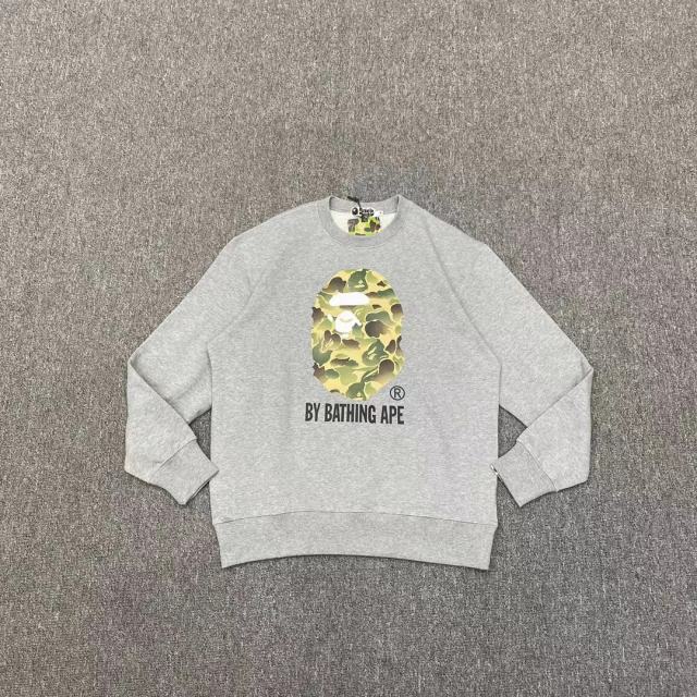 [Best Quality] 1:1 Bape 22ss Camo Sweatshirt Black Grey