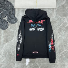 Chr0me Hearts Stay Fast Hoodie Black White
