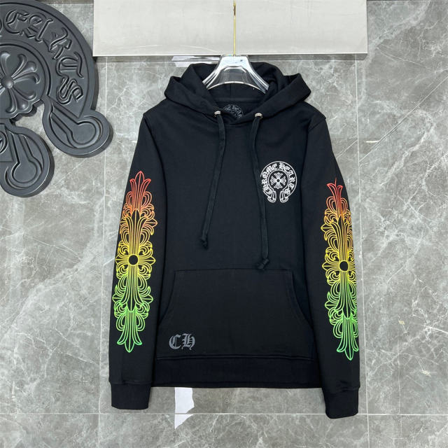 Chr0me Hearts Colorful Logo Hoodie White Black