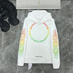 Chr0me Hearts Colorful Logo Hoodie White Black