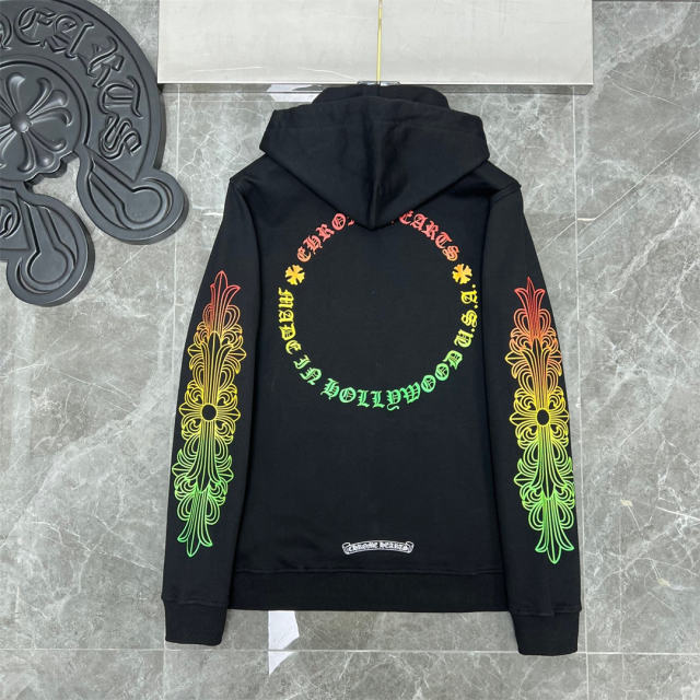 Chr0me Hearts Colorful Logo Hoodie White Black
