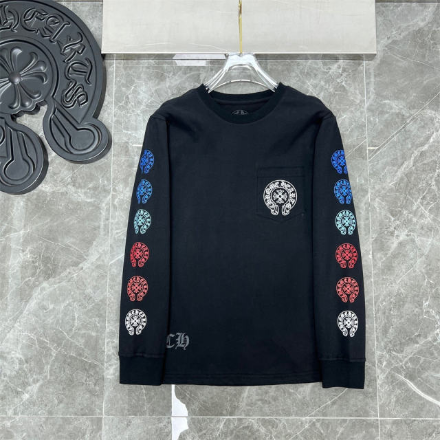 Chr0me Hearts Colorful C Horseshoe Sweatshirt (White/Black)