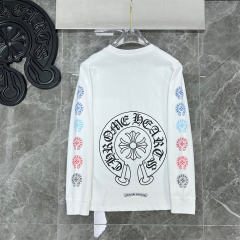 Chr0me Hearts Colorful C Horseshoe Sweatshirt (White/Black)