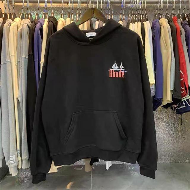 RD manaco sailboat hoodie black beige