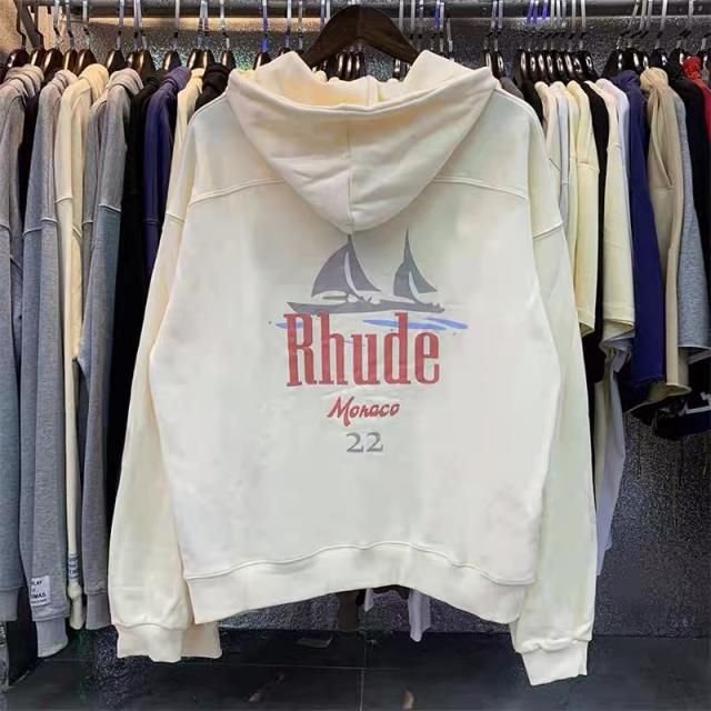 RD manaco sailboat hoodie black beige