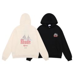 RD manaco sailboat hoodie black beige