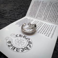 Free Size CH Cross Tail Ring 925 Silver