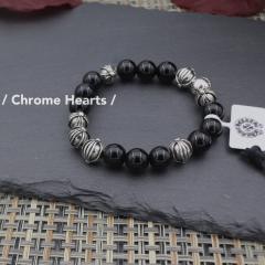 CH Obsidian & 925 Silver Ball Bracelet