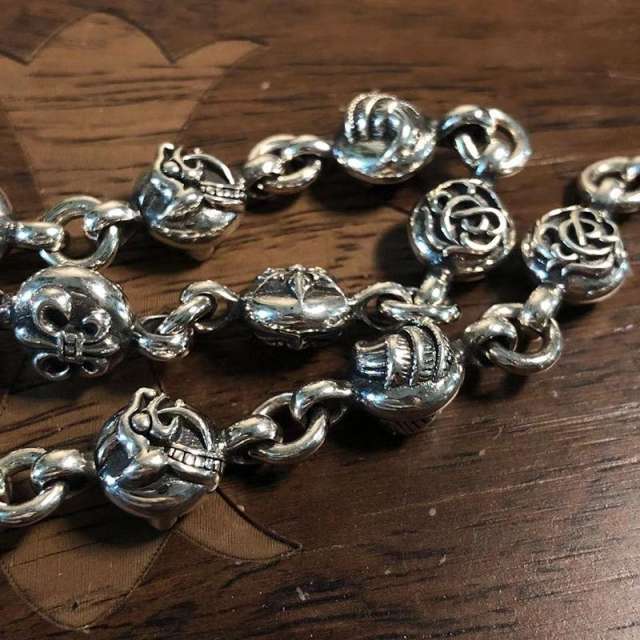 Chr0me  Hearts Bag Wallet Chain 925 Silver