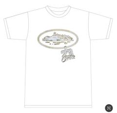 Corteiz UKDrill Gold Chain 23 T-Shirt White Black