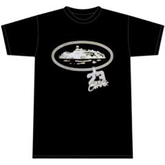 Corteiz UKDrill Gold Chain 23 T-Shirt White Black