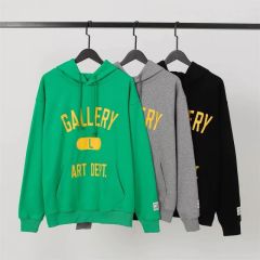 Gallery Dept lettering printing hoodies (black/grey/green)